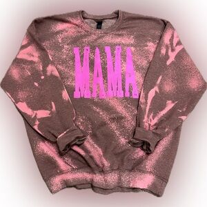 Gildan Bleached “MAMA” Crewneck